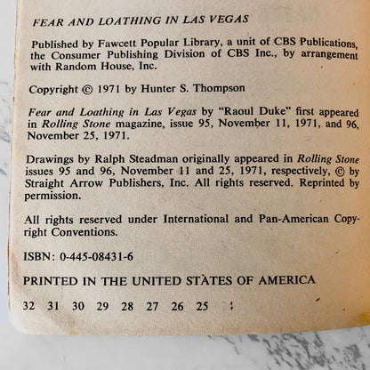 Fear and Loathing in Las Vegas by Hunter S. Thompson [POPULAR LIBRARY PAPERBACK] 1971
