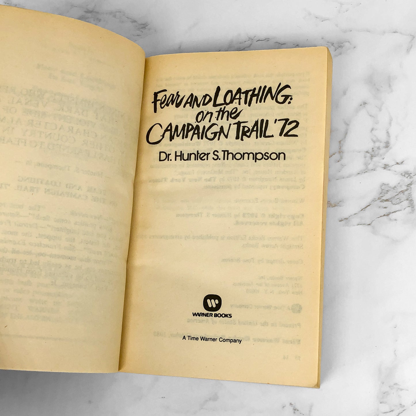 Fear and Loathing on the Campaign Trail '72 by Hunter S. Thompson [1983 PAPERBACK]