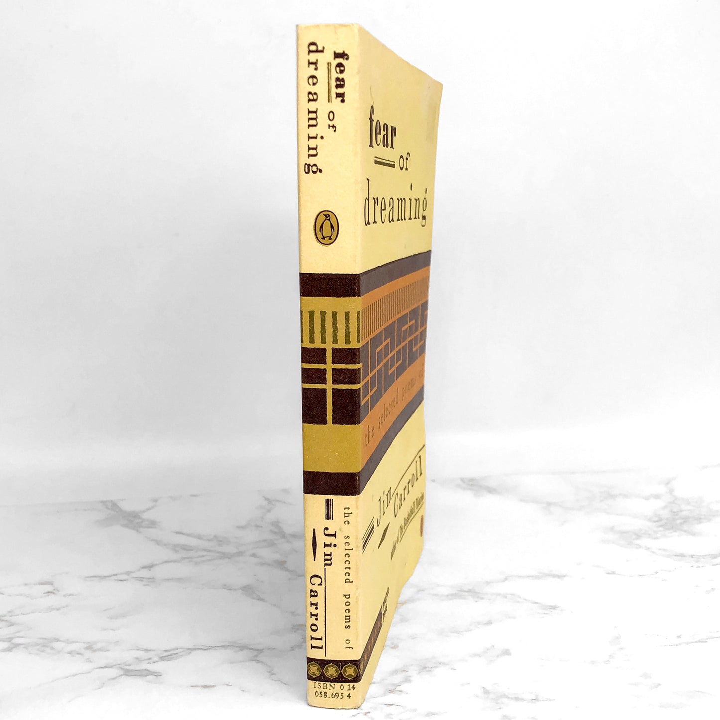 Fear of Dreaming : The Selected Poems of Jim Carroll [FIRST EDITION TRADE PAPERBACK] 1993