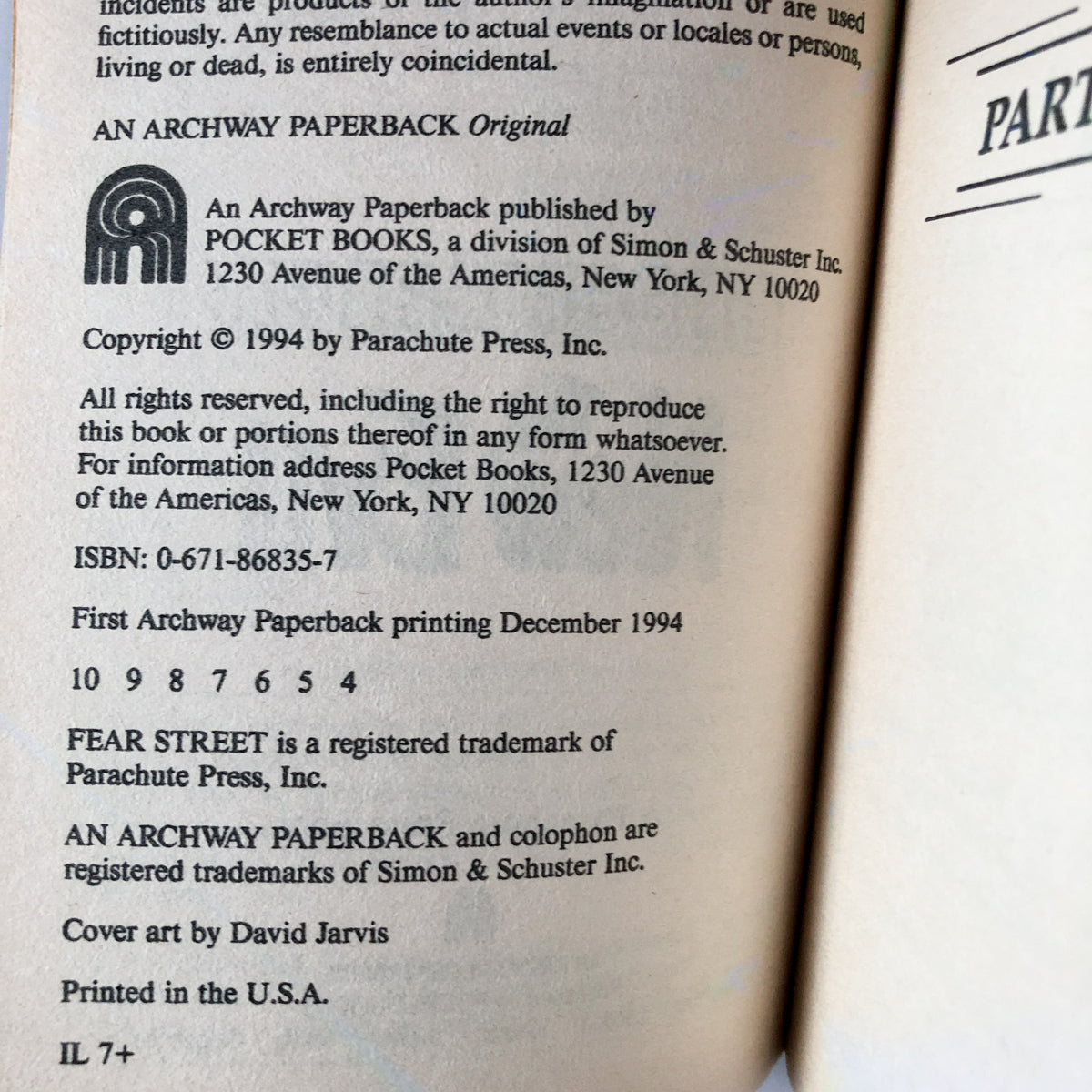 Fear Street Cheerleaders: The New Evil by R.L. Stine [1994 PAPERBACK] - Bookshop Apocalypse