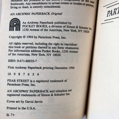Fear Street Cheerleaders: The New Evil by R.L. Stine [1994 PAPERBACK] - Bookshop Apocalypse