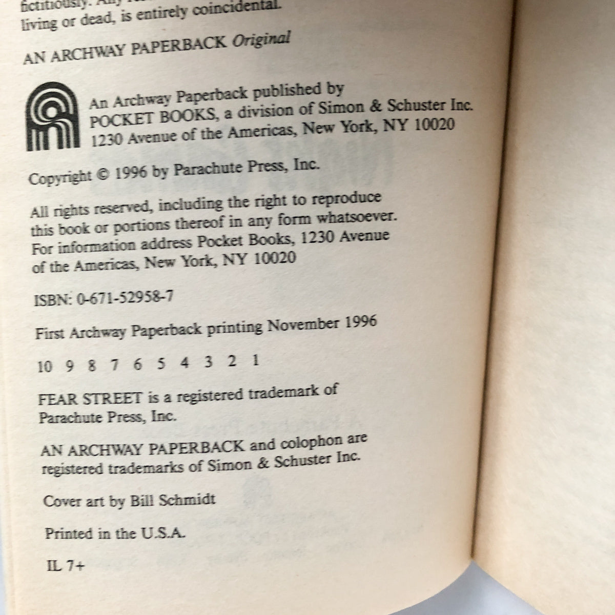 Fear Street #40: Night Games by R.L. Stine [1996 PAPERBACK] - Bookshop Apocalypse