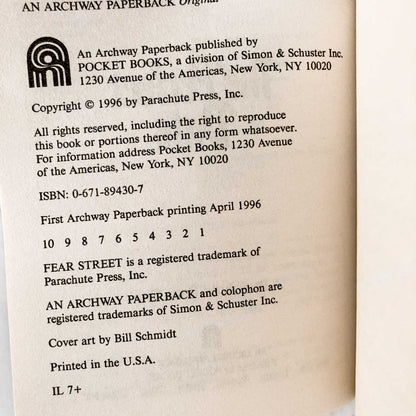 Fear Street #37: Perfect Date by R.L. Stine [1996 PAPERBACK]