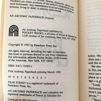 Fear Street #15: The Prom Queen by R.L. Stine [1992 PAPERBACK]