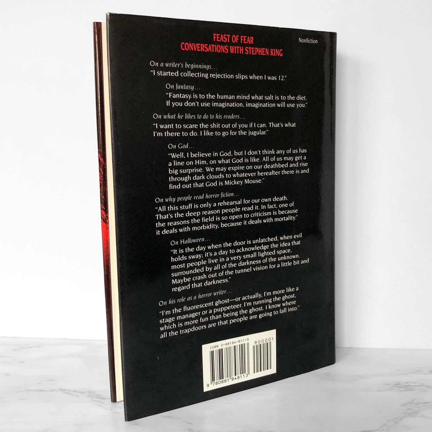 Feast of Fear: Conversations with Stephen King [FIRST EDITION / FIRST PRINTING] 1992