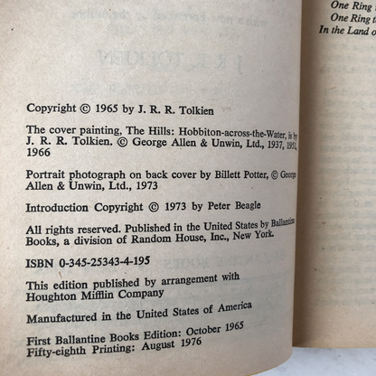 The Fellowship of the Ring by J.R.R. Tolkien [LORD OF THE RINGS #1] - Bookshop Apocalypse