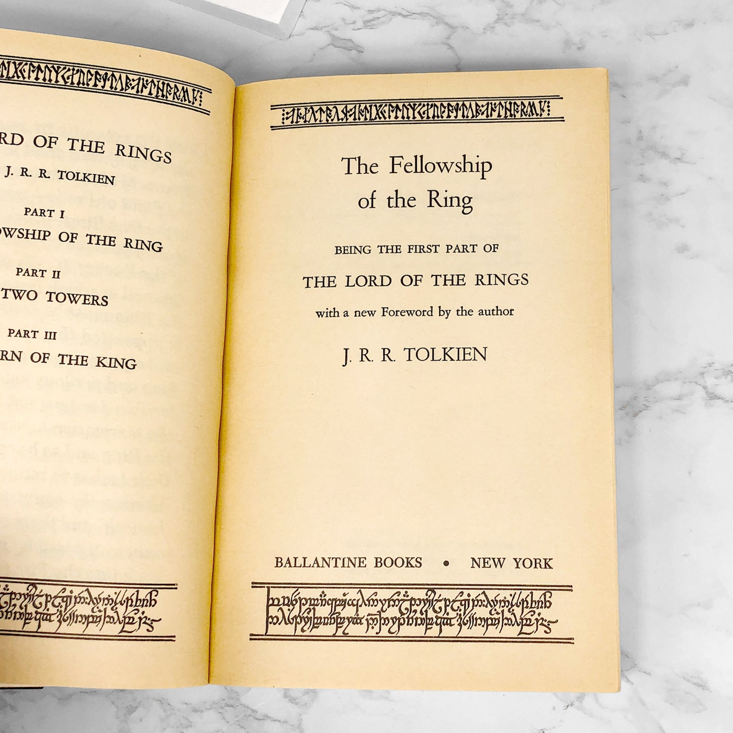 The Fellowship of The Ring by J.R.R. Tolkien [1971 SPECIAL EDITION PAPERBACK]