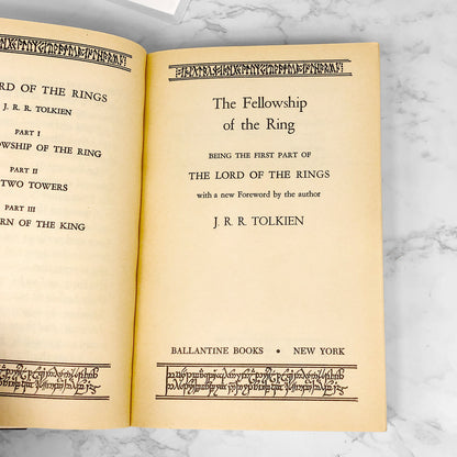 The Fellowship of The Ring by J.R.R. Tolkien [1971 SPECIAL EDITION PAPERBACK]