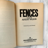 Fences by August Wilson [FIRST PAPERBACK EDITION / 1986] - Bookshop Apocalypse