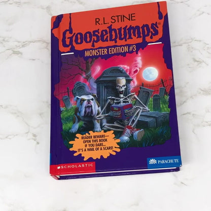 Goosebumps Monster Edition #3 by R.L. Stine [1997 HARDCOVER ANTHOLOGY] The Ghost Next Door, Ghost Beach, The Barking Ghost