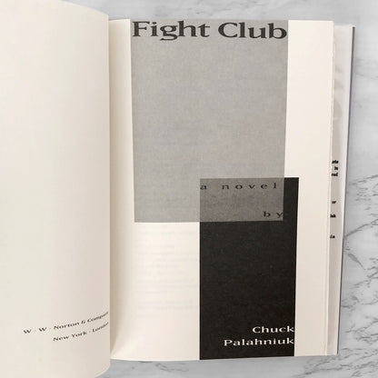 Fight Club by Chuck Palahniuk [FIRST EDITION] 1996