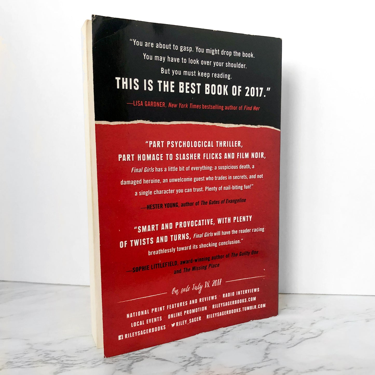 Final Girls by Riley Sager [UNCORRECTED PROOF] - Bookshop Apocalypse