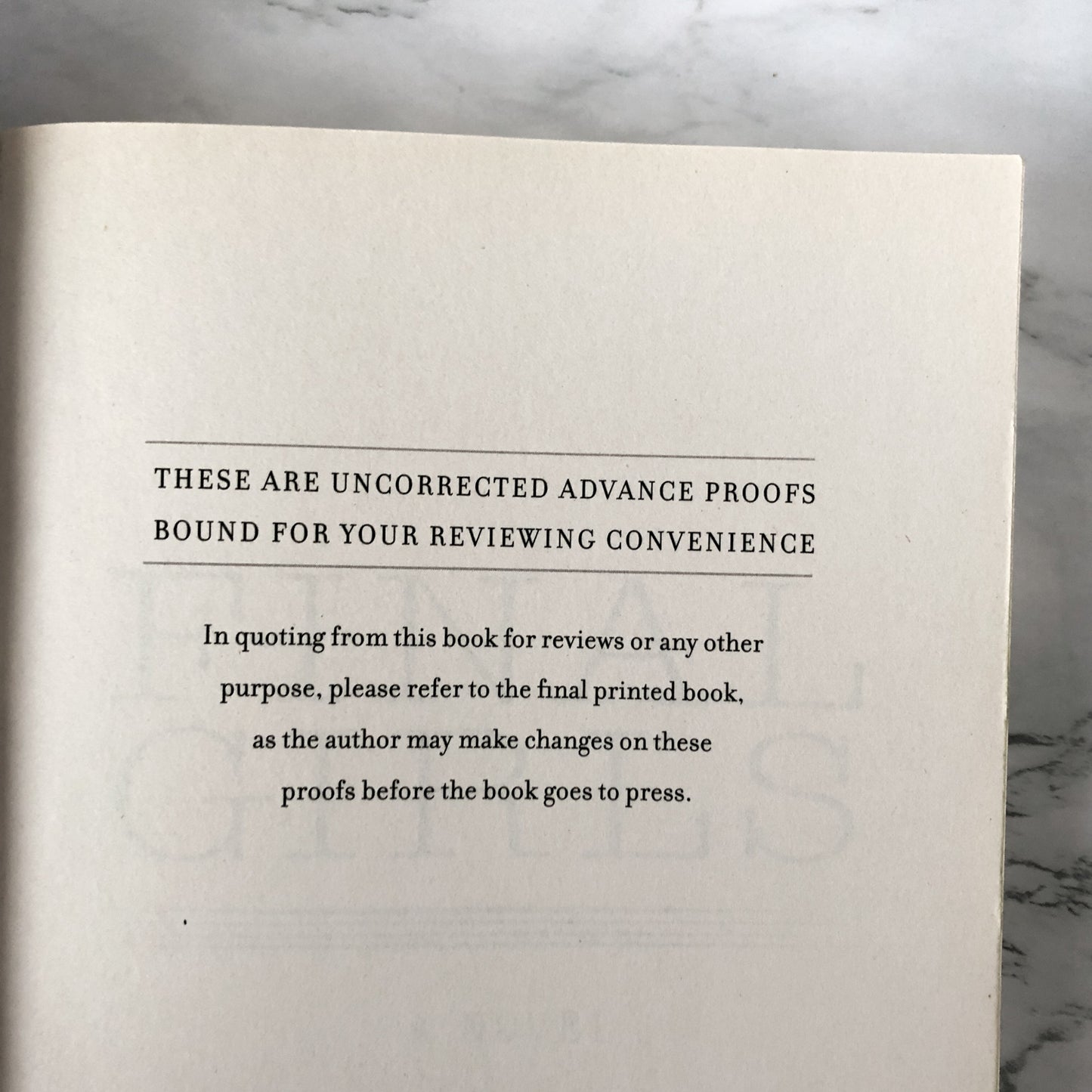 Final Girls by Riley Sager [UNCORRECTED PROOF] - Bookshop Apocalypse