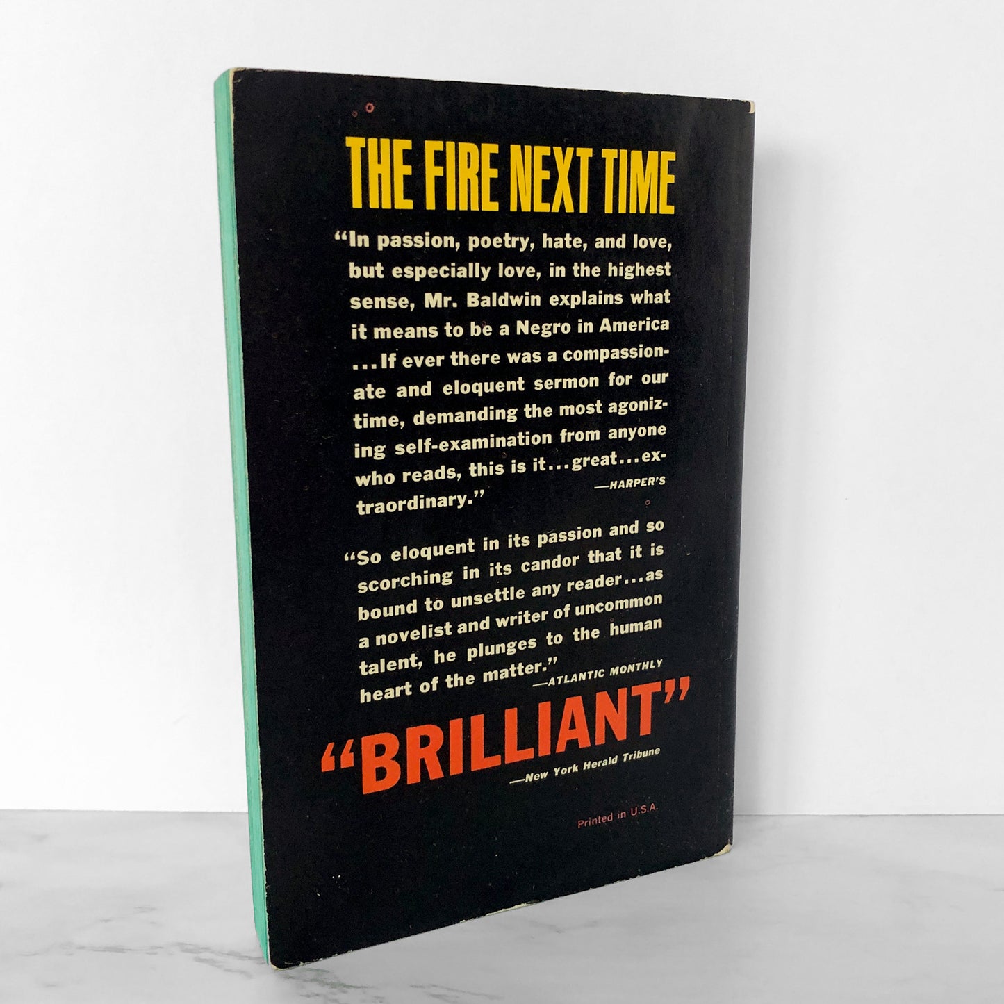 The Fire Next Time by James Baldwin [FIRST PAPERBACK EDITION] 1964 • Dell