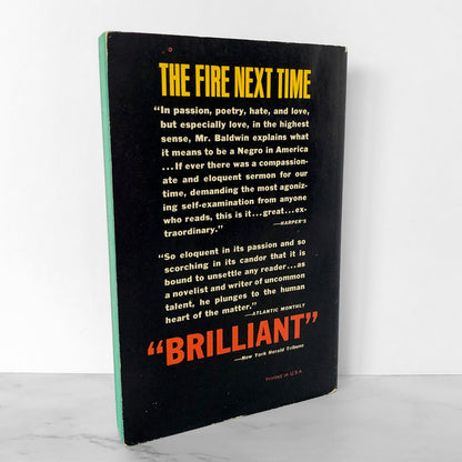 The Fire Next Time by James Baldwin [FIRST PAPERBACK EDITION] 1964 • Dell