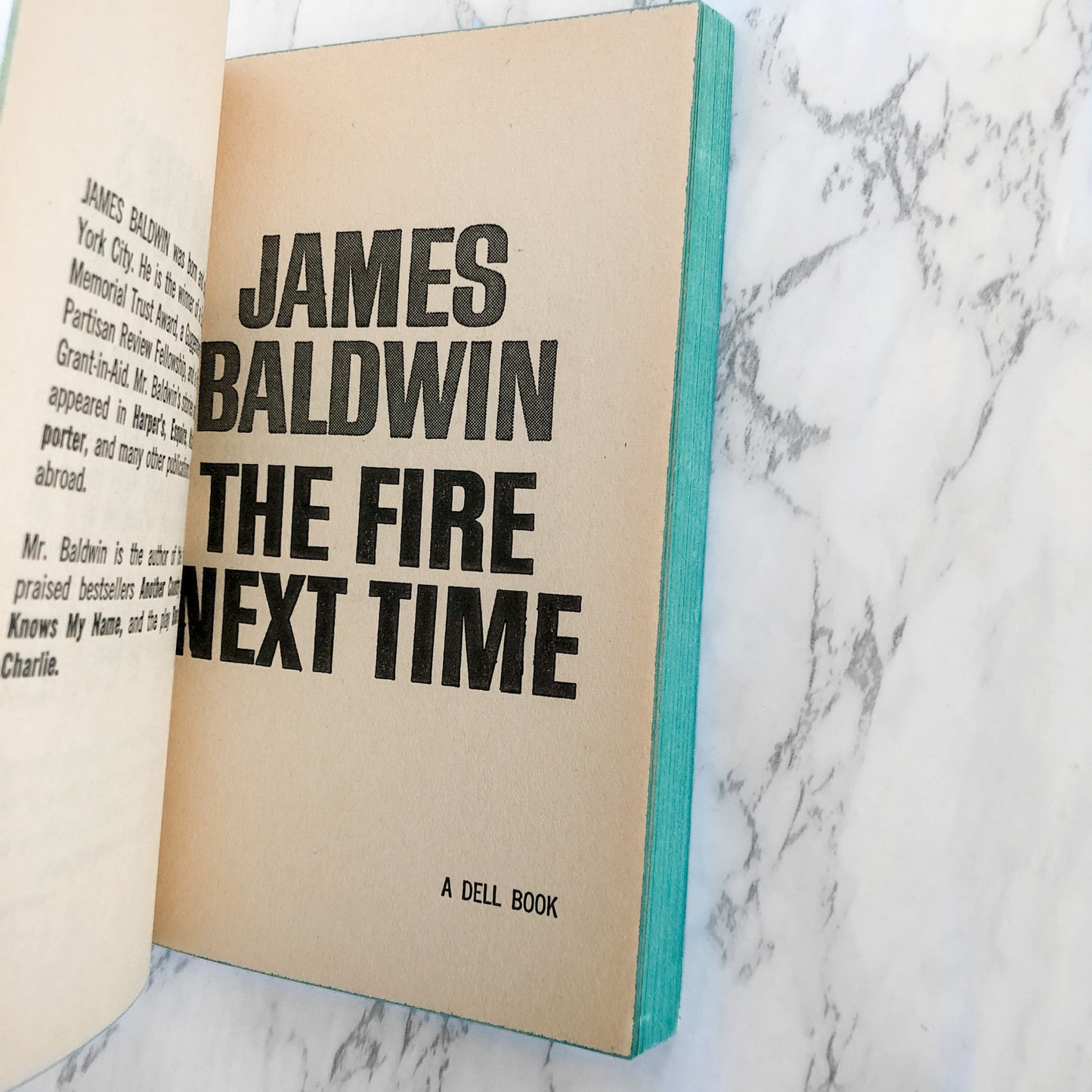 The Fire Next Time by James Baldwin [FIRST PAPERBACK EDITION] 1964 • Dell
