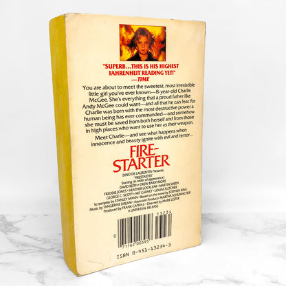 Firestarter by Stephen King [MOVIE TIE-IN PAPERBACK] 1984