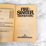 Firestarter by Stephen King [MOVIE TIE-IN PAPERBACK] 1984