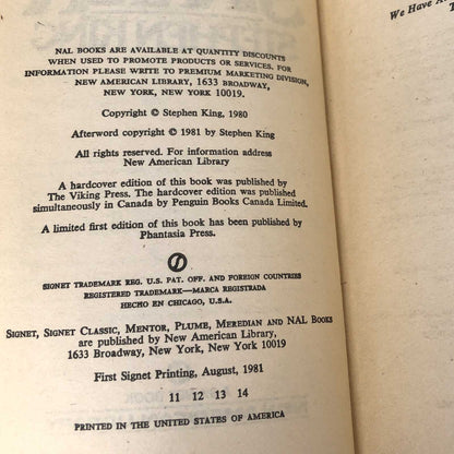 Firestarter by Stephen King [MOVIE TIE-IN PAPERBACK] 1984