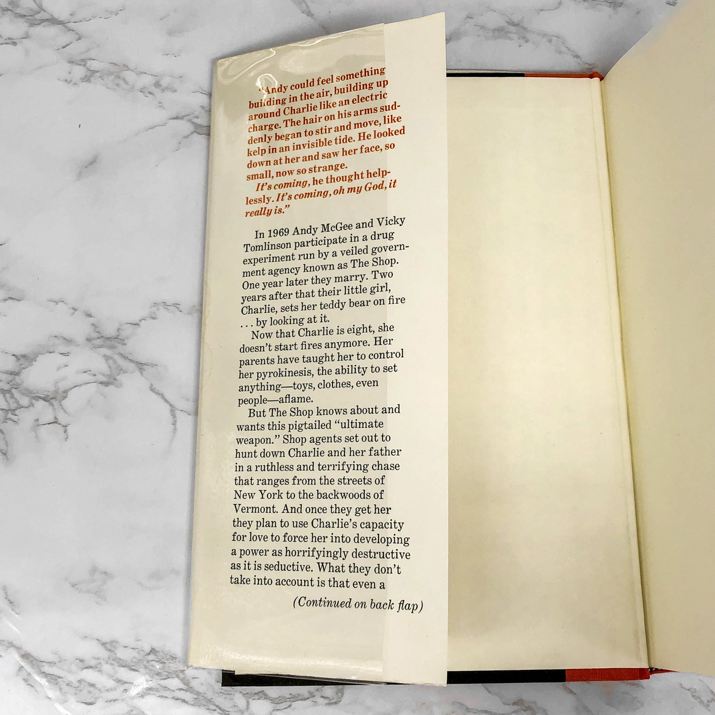 Firestarter by Stephen King [FIRST BOOK CLUB EDITION] 1980 • Full-Sized / Cloth-Bound
