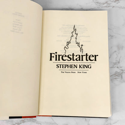 Firestarter by Stephen King [FIRST BOOK CLUB EDITION] 1980 • Full-Sized / Cloth-Bound