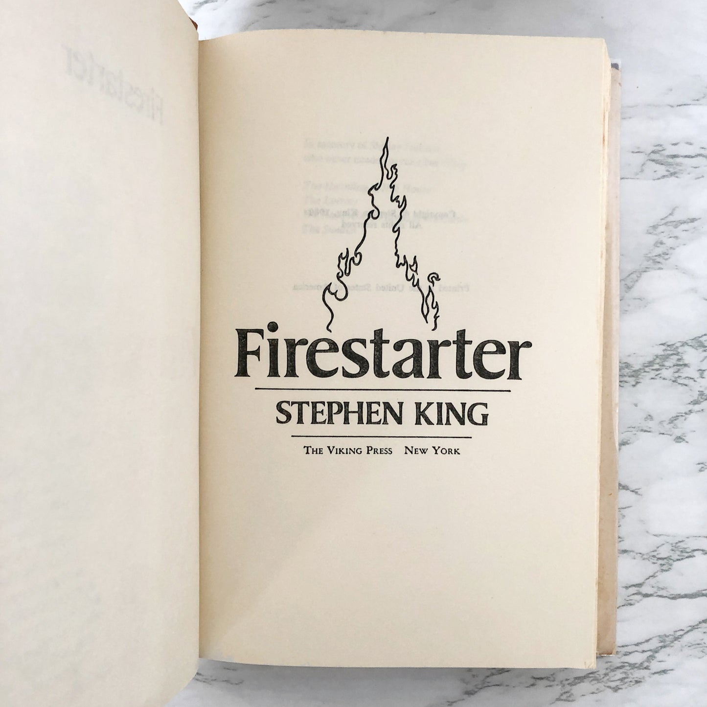 Firestarter by Stephen King [BOOK CLUB EDITION / 1980]