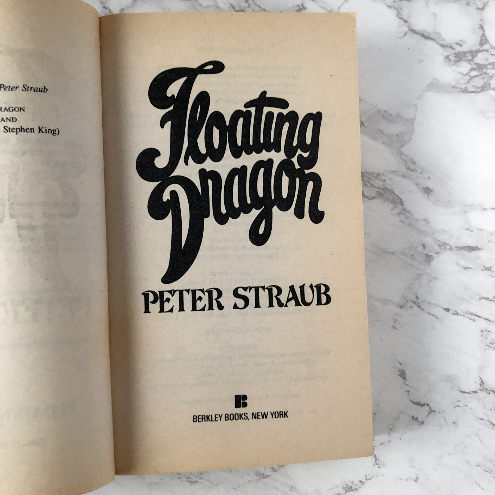 Floating Dragon by Peter Straub [1984 PAPERBACK] - Bookshop Apocalypse