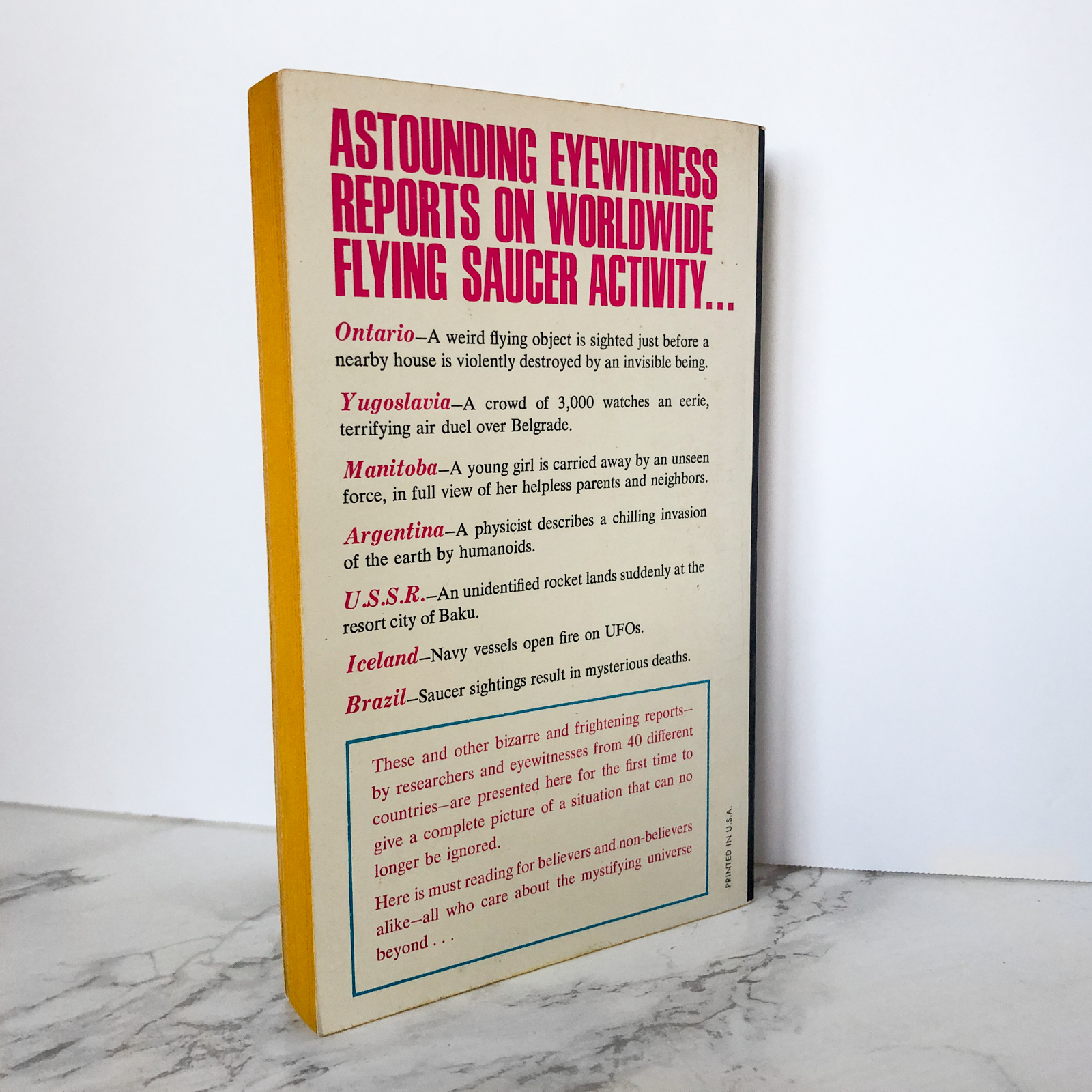 Flying Saucer Invasion: Target - Earth by Brad Steiger & Joan Whritenour - Bookshop Apocalypse