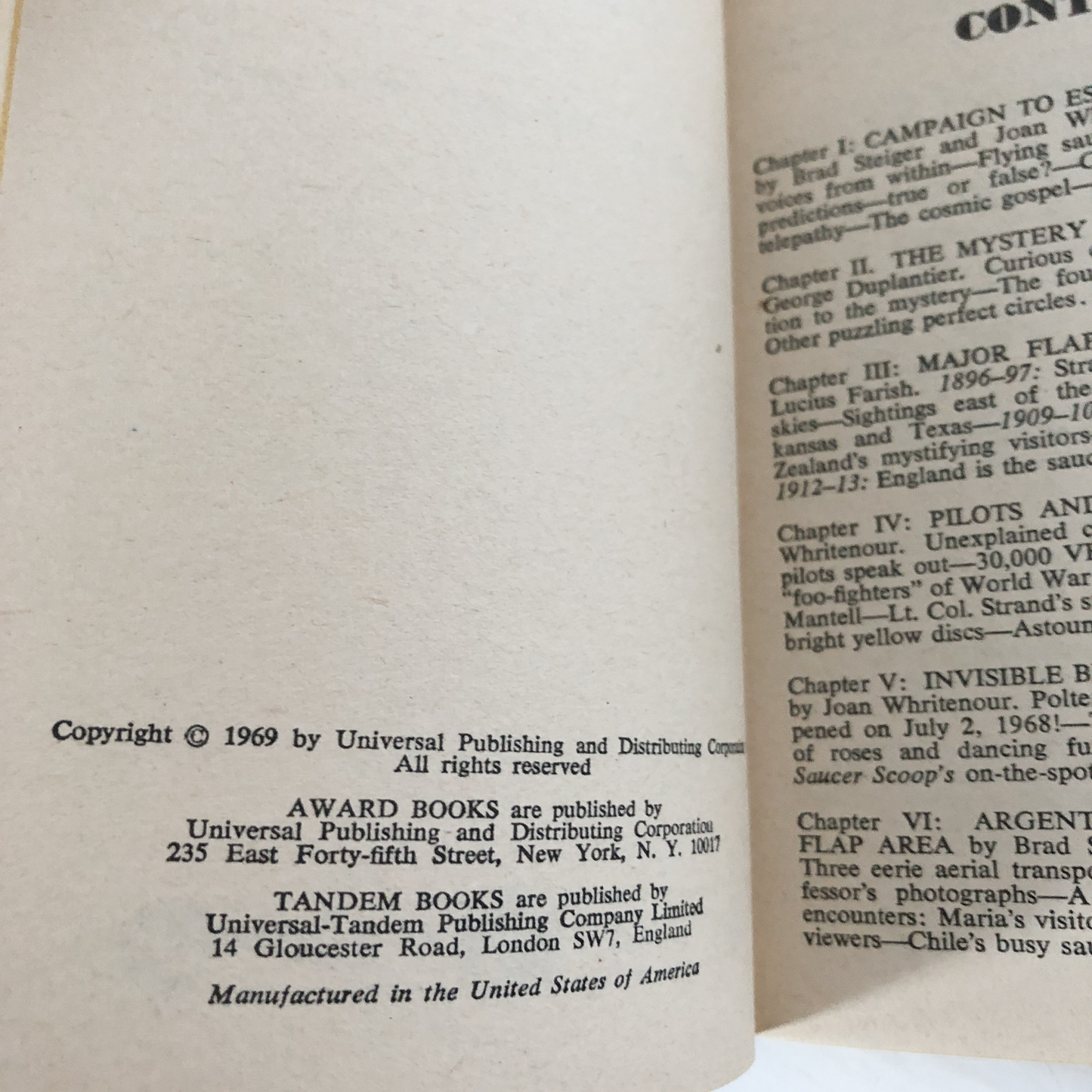 Flying Saucer Invasion: Target - Earth by Brad Steiger & Joan Whritenour - Bookshop Apocalypse