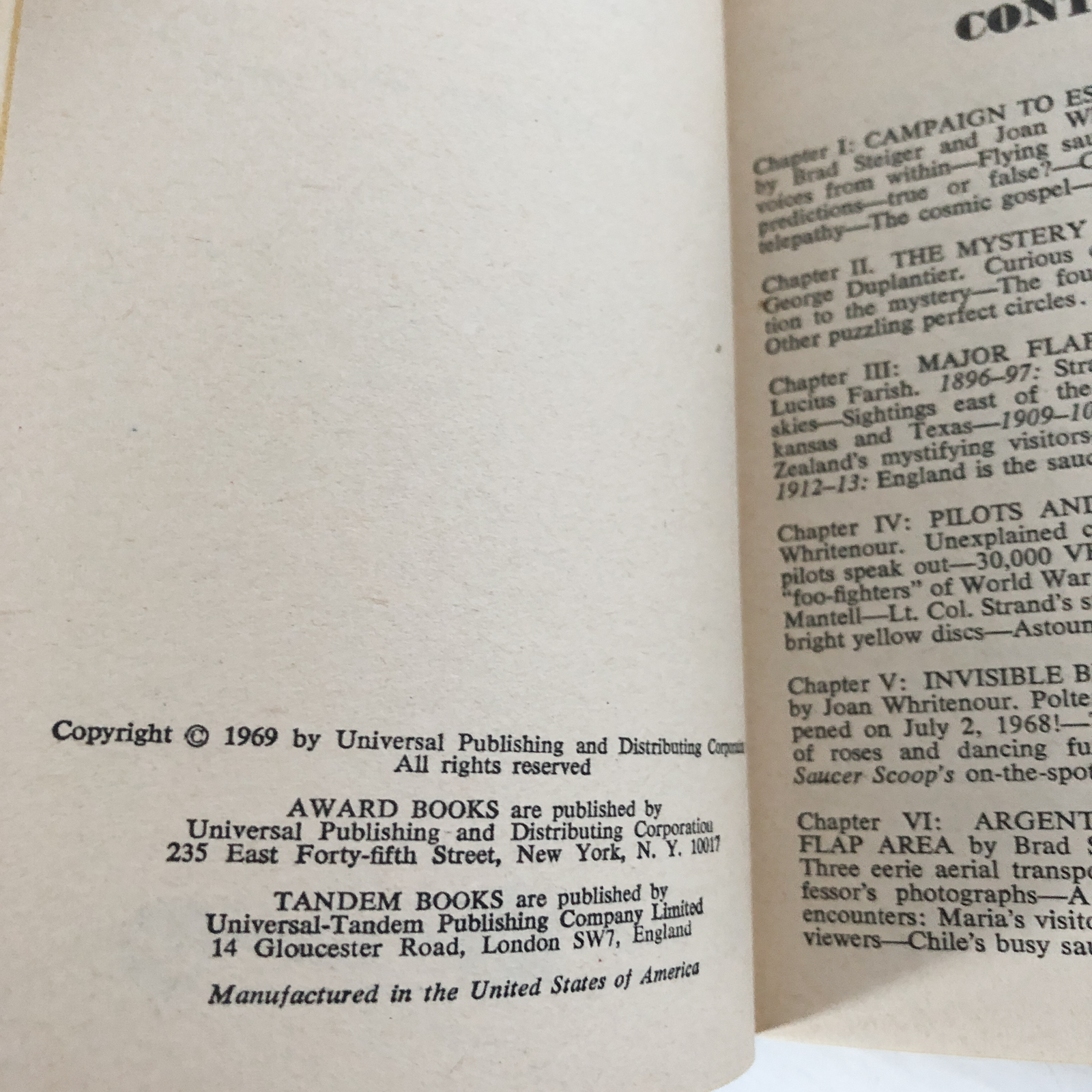 Flying Saucer Invasion: Target - Earth by Brad Steiger & Joan Whritenour - Bookshop Apocalypse