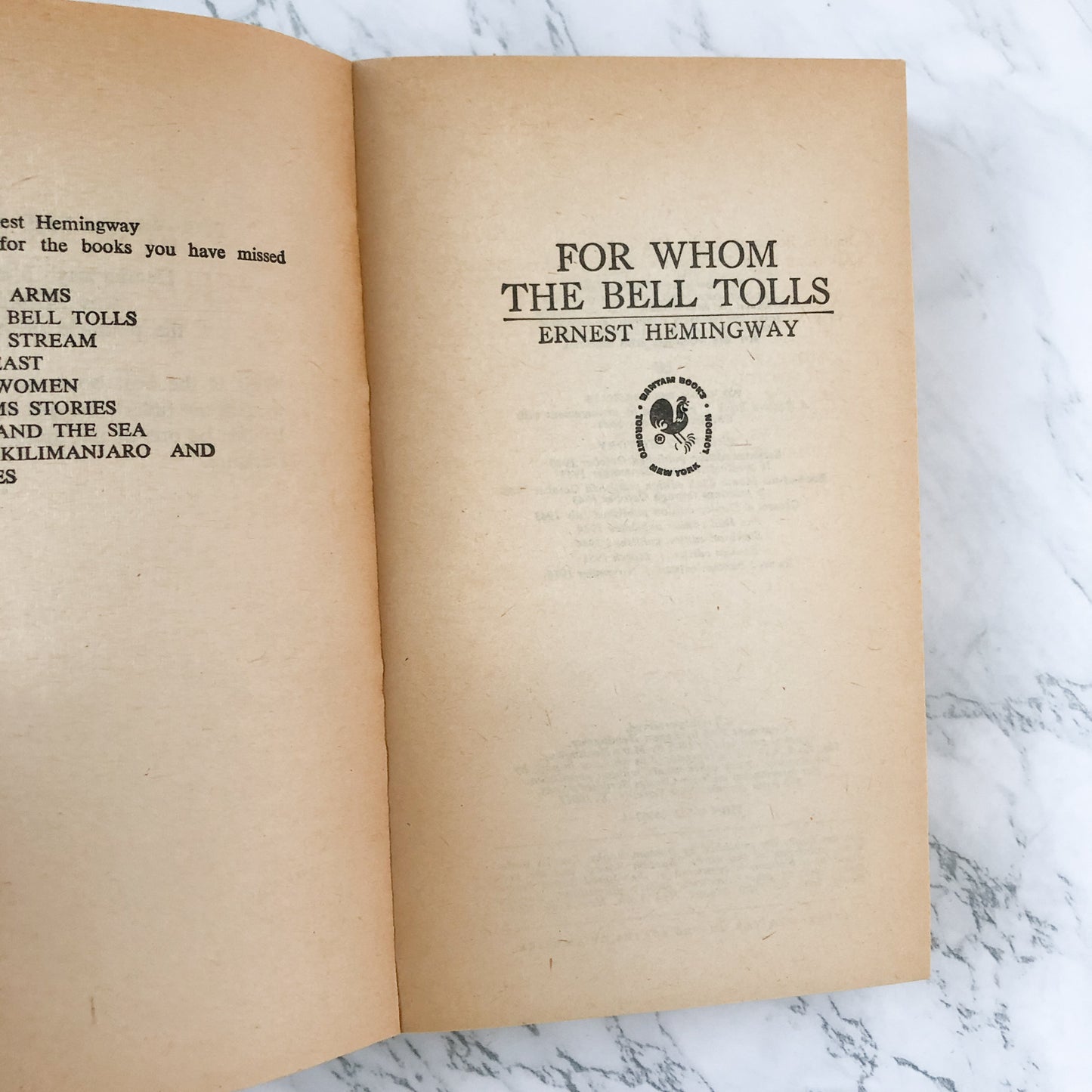 For Whom the Bell Tolls by Ernest Hemingway [1976 PAPERBACK] - Bookshop Apocalypse