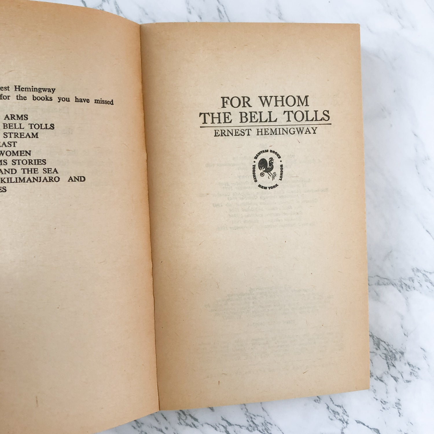 For Whom the Bell Tolls by Ernest Hemingway [1976 PAPERBACK] - Bookshop Apocalypse