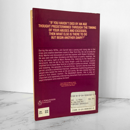 Forced Entries: The Downtown Diaries 1971-1973 by Jim Carroll [1987 TRADE PAPERBACK] - Bookshop Apocalypse