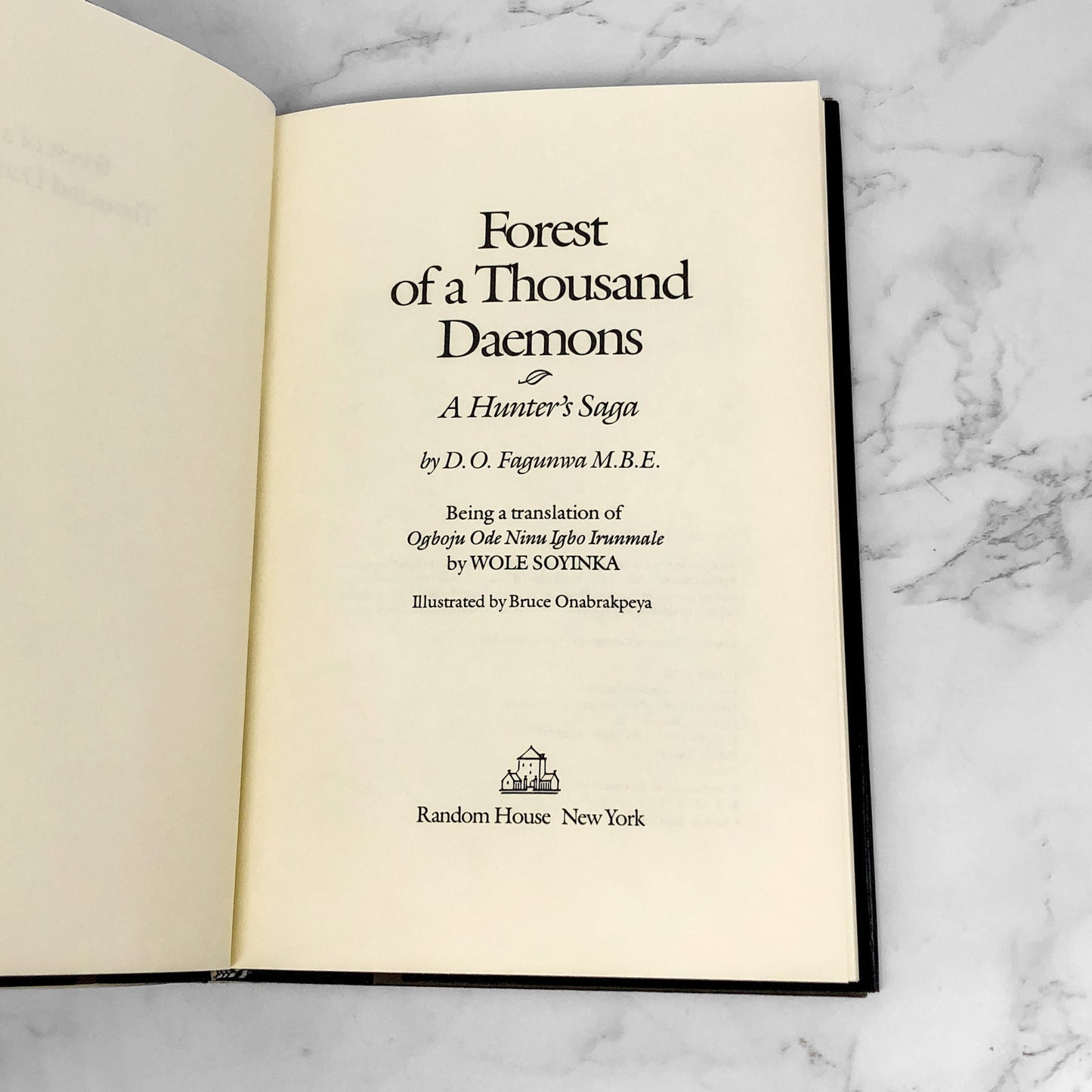 Forest of a Thousand Daemons: A Hunter's Saga by D.O. Fagunwa [U.S. FIRST EDITION] 1983
