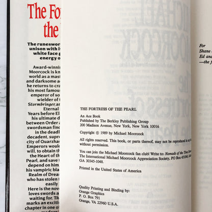 The Fortress of the Pearl by Michael Moorcock [FIRST BC EDITION] - Bookshop Apocalypse