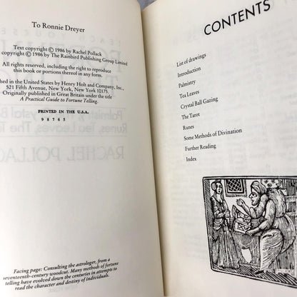 Teach Yourself Fortune Telling: Palmistry, the Crystal Ball, Runes, Tea Leaves & Tarot by Rachel Pollack [FIRST EDITION] 1986