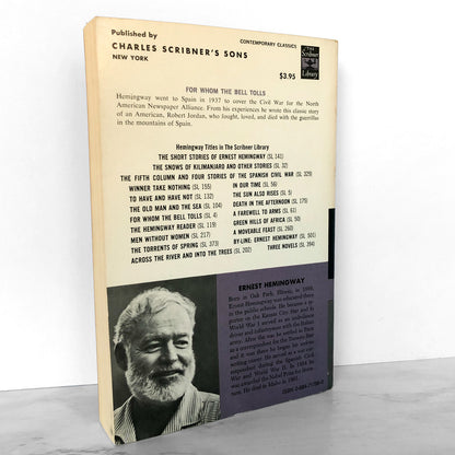 For Whom the Bell Tolls by Ernest Hemingway [TRADE PAPERBACK] 1968 • Scribner