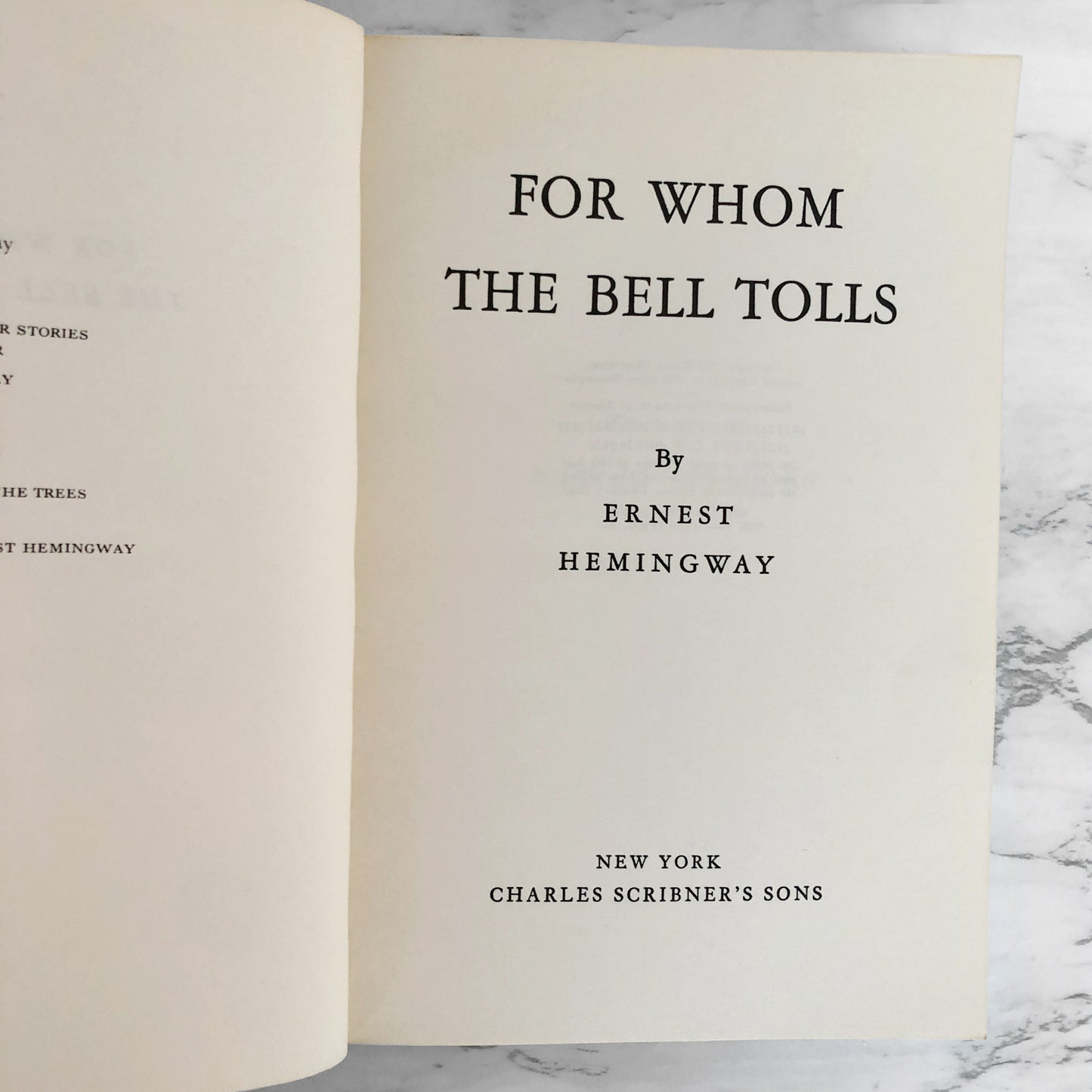 For Whom the Bell Tolls by Ernest Hemingway [TRADE PAPERBACK] 1968 • Scribner