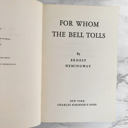 For Whom the Bell Tolls by Ernest Hemingway [TRADE PAPERBACK] 1968 • Scribner