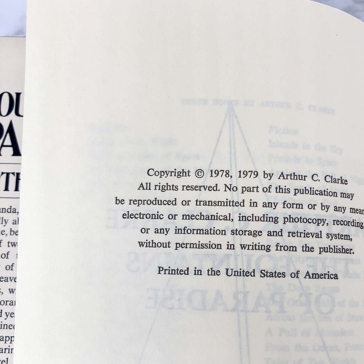 The Fountains of Paradise by Arthur C. Clarke [1979 HARDCOVER] BCE • HBJ