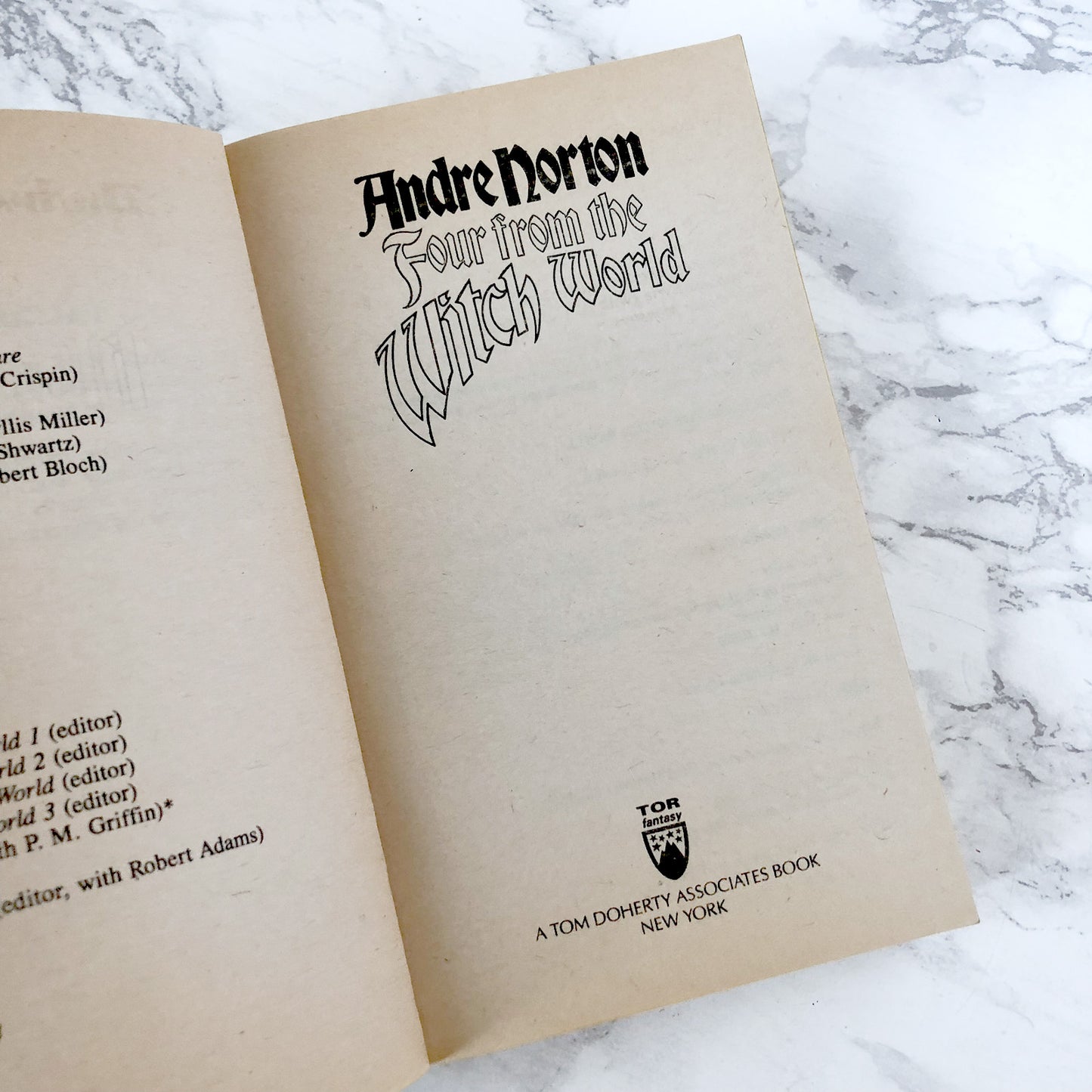 Four From the Witch World by Andre Norton [FIRST PAPERBACK PRINTING / 1991]