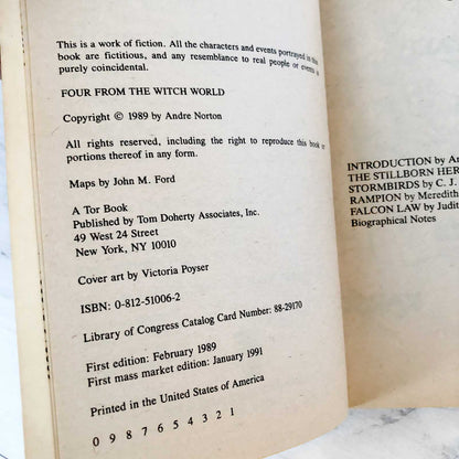 Four From the Witch World by Andre Norton [FIRST PAPERBACK PRINTING / 1991]