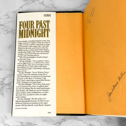 Four Past Midnight by Stephen King [1990 FIRST EDITION / FIRST PRINTING]