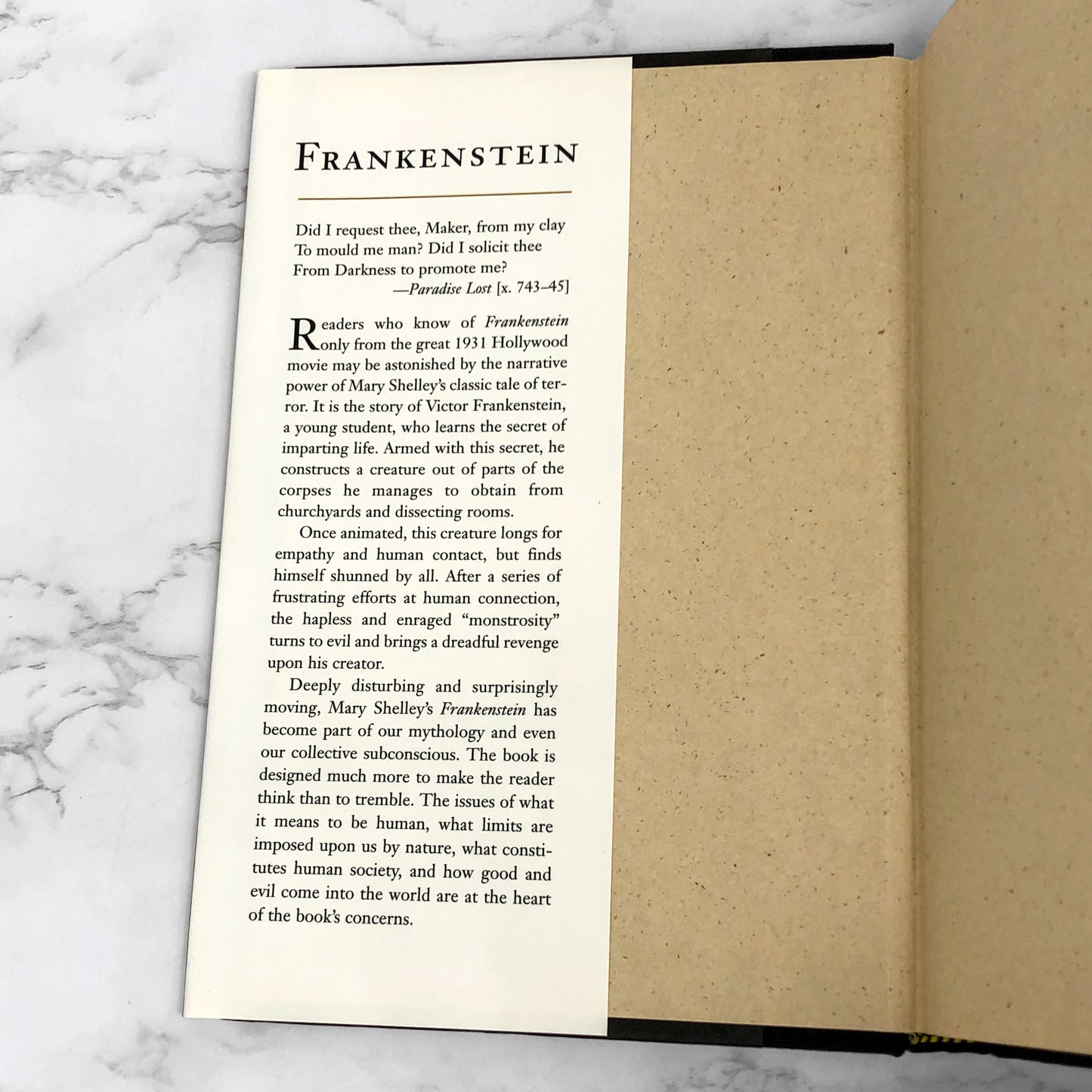 Frankenstein by Mary W. Shelley [1993 HARDCOVER] • B&N