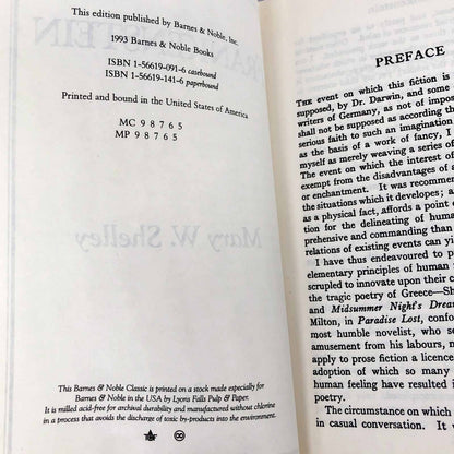Frankenstein by Mary W. Shelley [1993 HARDCOVER] • B&N