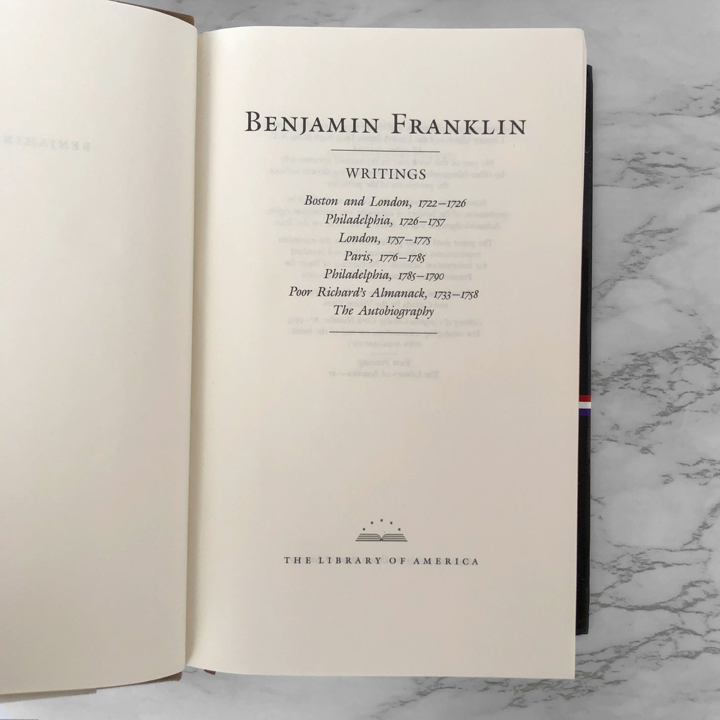Benjamin Franklin: Writings [COLLECTOR'S EDITION OMNIBUS] 1987 • Library of America