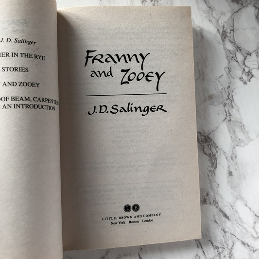 Franny and Zooey by J.D. Salinger [2014 PAPERBACK] - Bookshop Apocalypse