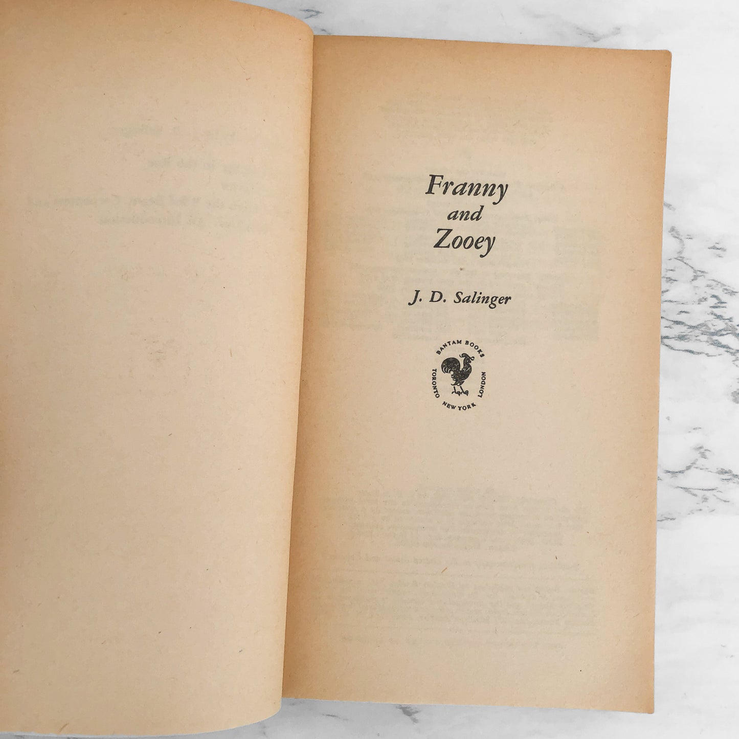 Franny and Zooey by J.D. Salinger ['66 PAPERBACK]