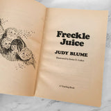 Freckle Juice by Judy Blume [1986 TRADE PAPERBACK]