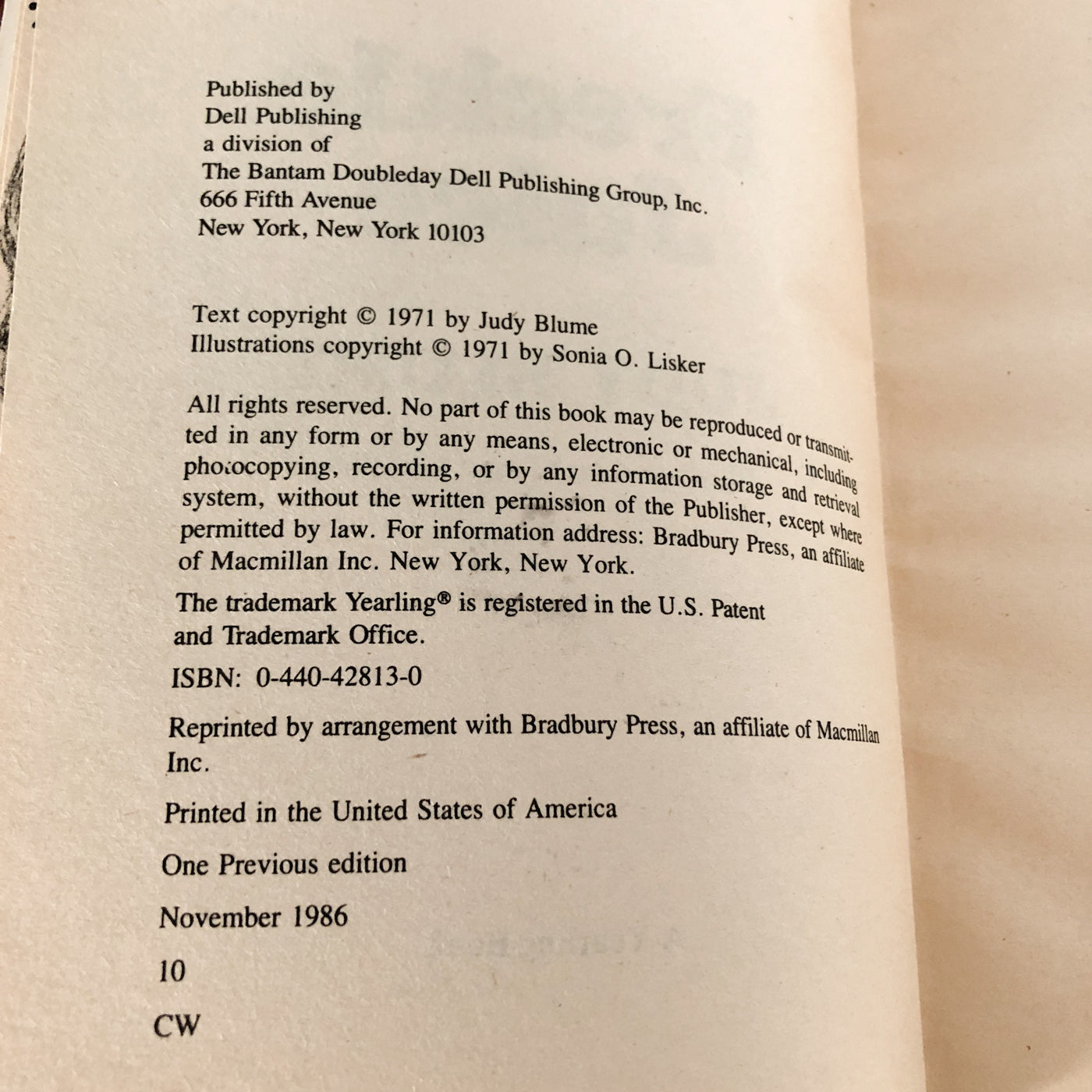 Freckle Juice by Judy Blume [TRADE PAPERBACK / 1986]